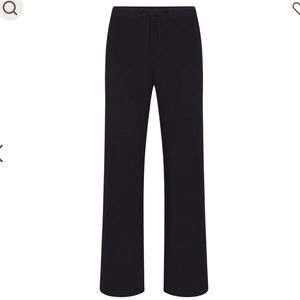 NWT Size Small Skims Cotton Jersey STRAIGHT LEG PANT Soot (black)